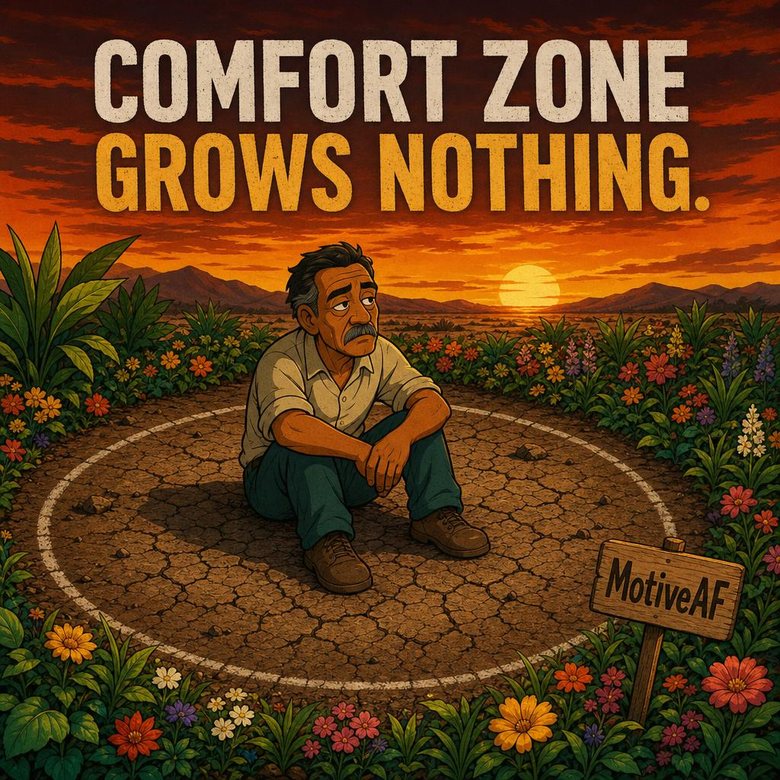 Comfort zone grows nothing — MotiveAF