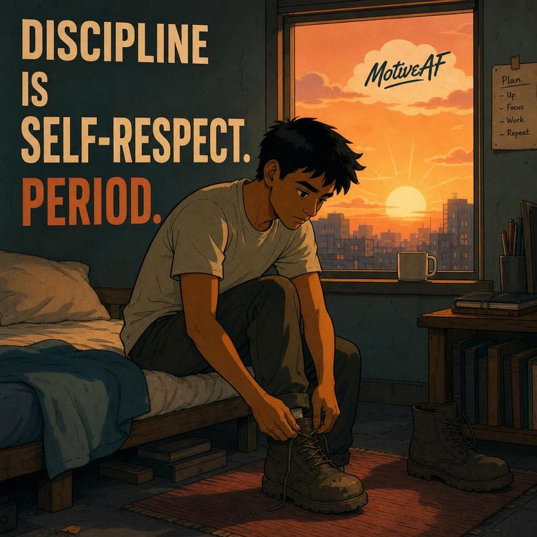 Discipline is self-respect. Period. — MotiveAF
