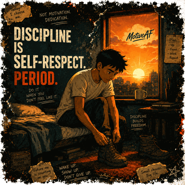 Discipline is self-respect. Period. — MotiveAF