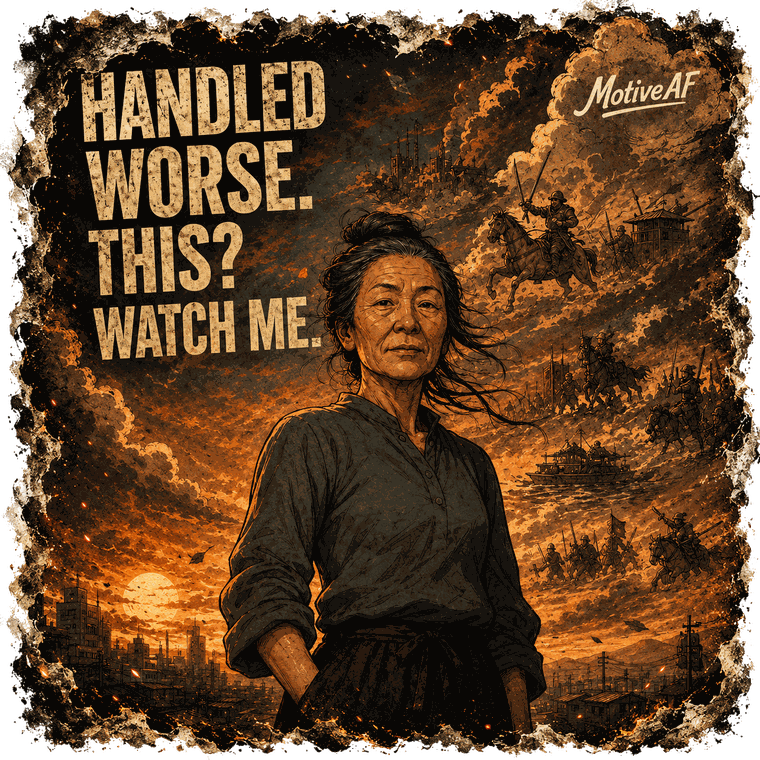 Handled worse. This? Watch me. — MotiveAF